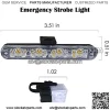 Car 16 LED Flashing Grille Light Police Strobe Dash Emergency Warning Lamp for Trucks, Ambulances (Yellow(Amber) & White) - Image 3