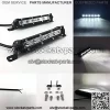 7" Super Slim led Light bar 18w Single Row Light Bar Waterproof Small Fog/Driving/Work Lights for ATV Trucks utv RZR Mini led bar 2pcs (White)