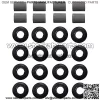 For Arctic Cat Shock Bushing Kit, Upper Lower Front Rear Shock Bushing for Arctic Cat 250 300 375 400 454 500 650, 21-0001 - Image 3