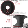 4x Rear Suspension Stabilizer Link Bushing for Polaris Worker 500 1999 2001 - Image 2