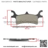 Rear Brake Pads for Polaris Sportsman 570 EFI EPS 2014-2020 / 2203451 (For: Polaris Sportsman 570) - Image 2