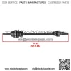 Front Left And Right CV Axle For Polaris Ranger 500 2x4 4x4 6X6 2000-2005 - Image 2