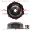43620-HR3-A20 40520-HP0-A00 Rear Brake Drum w/Brake Shoes For Honda - Image 3