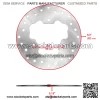 Front and Rear Brake Disc Rotor for Polaris Scrambler 500 4x4 / Intl  2010-2012 - Image 3