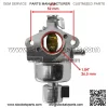 Carburetor for Kohler Courage SV591-3217 HOP 19 HP Lawn Mower 26mm Bore - Image 3
