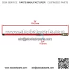 Snow Plow Blade Guide Markers 36" Bolt on 1308110 Fluorescent Orange Universal - Image 2