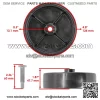 Deck Wheel for White Outdoor GT180 190-806-190 190-846-190 149-816-190 46" 4x - Image 2