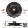 Deck Pulley for Toro 71193 71198 71202 71203 71205 38" / 88-5330 2x - Image 2