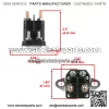 12V Starter with Relay Solenoid for John Deere X384 X390 X394 X570 X580 X584 - Image 3