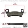 AM147009 AM146184 Front Left or Right Brake Pads for John Deere Qty 2 - Image 2
