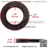 Swing Arm Dust Seal For Honda Rancher 400 TRX400FA 4x4 2004-2007 QTY 2 - Image 3