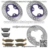 Front Rear Brake Disc Rotor w/ Pads fits Honda TRX450R Kick Start 2006 2007-2009