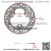 Front Rear Brake Disc Rotor w/ Pads fits Honda TRX450R Kick Start 2006 2007-2009 - Image 2