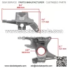 Front Left Knuckle w/ Ball Bearing & Circlip for Can-Am Traxter HD8 2016 - Image 2