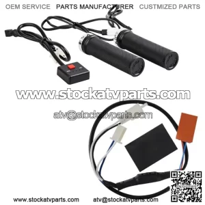 Lock-On Heated Grip Kit Plug In Thumb Warmer Atv Polaris Honda Yami Kawai (For: Yamaha)