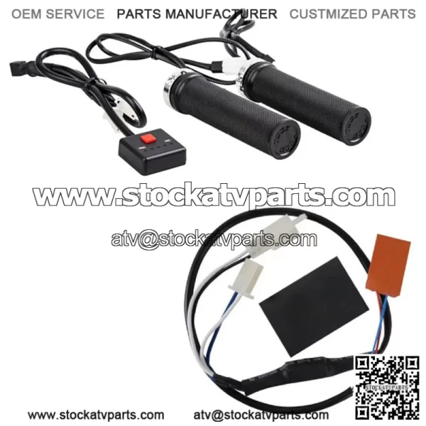 Lock-On Heated Grip Kit Plug In Thumb Warmer Atv Polaris Honda Yami Kawai (For: Yamaha)