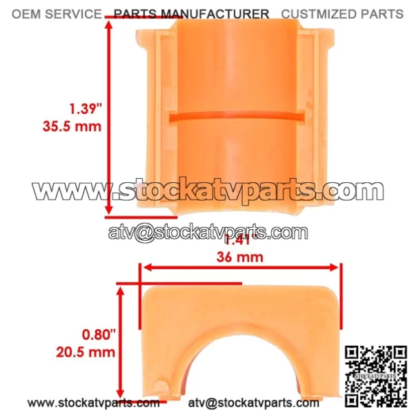 Polaris Scrambler 500 1997-2000 Steering Post Upper/Lower Bushings - Image 3