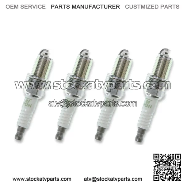 4pcs 07-13 Honda TRX420FE FourTrax Rancher 4X4 ES NGK V-Power Spark Plugs kf