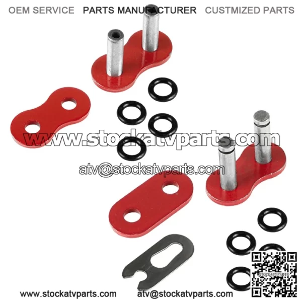 Polaris Scrambler 500 4X4 1997-2012 Red O-Ring Drive Chain - Image 5
