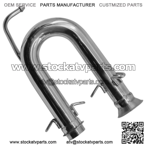 Exhaust Pipe For Yamaha Rhino 700 YXR700FSP 4x4 Sport Edition FI 2008-2013(For: Yamaha Rhino 700) - Image 4