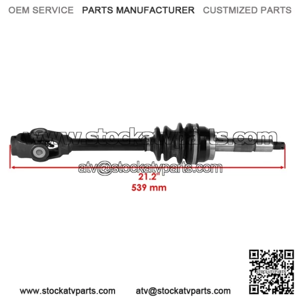 Polaris Scrambler 500 1997-1998 Front Right CV Joint Axle (BTB 138 Stamped) - Image 2