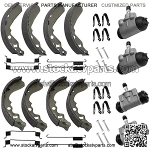 Front Rear Brake Wheel Cylinders All 4 fit for Kawasaki KAF300 Mule 500 520 550 1991-2004