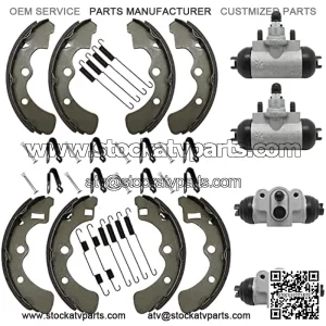 Wheel Cylinder Brake Shoe Front Rear All for Kawasaki Mule 2520 2510 2500 2030 2020 2010 1000 Diesel KAF450 KAF540 KAF620 KAF950 1988-2000 43092-1053 43092-1054 41048-1078 41048-1079