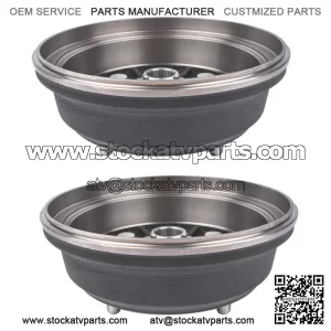 Pair Front Brake Drums for Kawasaki Mule 3000 3010 4000 4010 KAF950E 4x4  Diesel