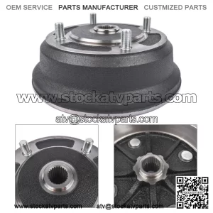 Front Brake Drum for Kawasaki Mule 3000 3010 4000 4010 Gas Diesel 2001-2008