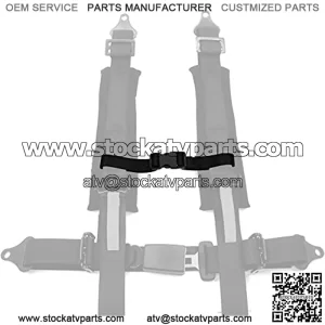 2 PACK Sternum Strap For 2 inch 3 inch 4 point 5 point UTV ATV Golf Cart Go Kart UTV harnesses seat Safety Harness (Black, 2 PACK)