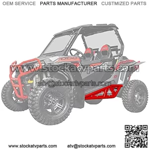 Heavy-Duty Tube Rock Sliders for 2021+ Polaris RZR Trail 900 / S 900 / S 1000 (See Fitment) | Red | Made with 1.75" Steel Tubing | UV-Resistant Powder Coating | Easy Bolt-On Mounting Process