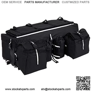 ATV Rear Bag, Universal Car Cargo Rear Rack Gear Bag Luggage Storage Saddle Bag for Traveling
