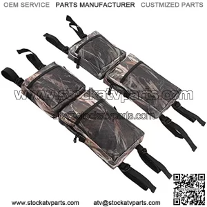 VGEBY Bolsa de Rejilla Trasera de 2 Piezas, Bolsa de Transporte para Motos de Nieve ATV, Bolsa de Paquete UTV para vehculos Todo Ter, Accesorios para Motocicleta con Bolsillo de Carga