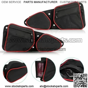 UTV Front Side Door Bags w/Knee Pad For Polaris 900 XP 4 1000 Turbo