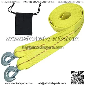 Tow Strap Heavy DutyKJE Recovery Strap 2 x 20 Towing Strap with Two Towing Hooks --10,000 LB Break Strength --Polyester