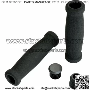 Foam ATV ATC Quad Grips 7/8" Handlebars For Polaris Honda Suzuki