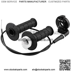 Throttle Handle Grips and Cable For ATV Quad Pit Bike Dirt Bike Baja Mini Bike Mb165 Mb200 196cc 200cc Doodlebug Bike Fit for 22mm 28mm 7/8'' 8/11'' Bar