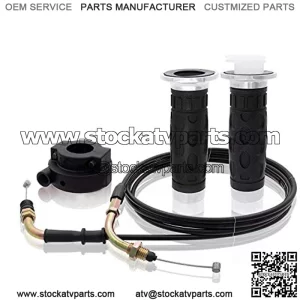 GS1-S78 Universal Throttle Twist Grip Set with 78" Scooter Throttle Cable for 50cc 80cc 125cc 150cc GY6 4 Stroke Scooter Motorcycle Moped ATV
