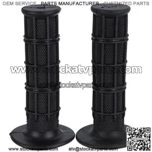 Iglobalbuy Black Rubber Hand Grips Handlebar For ATV Polaris Arctic Cat Suzuki