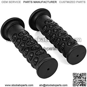 ALPHA MOTO ATV Bicycle Handlebar Grips With Skull Pattern (7/8"+7/8")