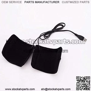 Winter Motorcycle ATV Scooter USB Heated Grips Handlebar 7/8"-11/5"(22-30mm) Warmer Sleeves with Switch to Control Temperature