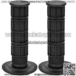 7/8'' 22mm Black left and Right Handlebar Grips for Arctic Cat 250 Polaris Sportsman  Recon Forman 450 Yamaha  ATV 4 Wheeler Quad Black Parts,10% coupon applied at checkout,with coupon
