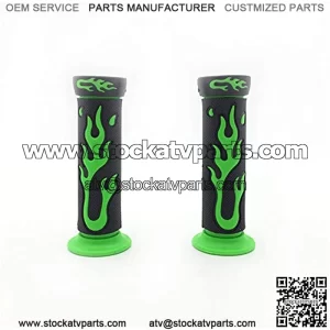 XH4067-LIGHT GREEN-22 7/8 Inches (22mm) Flame Gel Handlebar Grips Compatible with Yamaha  Suzuki ATV KTV Scooter,5% coupon applied at checkout,with coupon