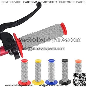 Motorcycle Dirt Bike Universal Rubber Handlebar Hand Grips, 5mlggoods 7/8" Dirtbike Handlebar Grip Covers, Acceseries Powersports Handlebar Pads, Pit Bike Atv Pillow Top Gips Hand (ORANGE)