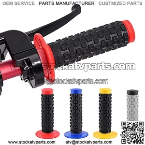 Motorcycle Dirt Bike Universal Rubber Handlebar Hand Grips, 5MLGgoods 7/8" Dirtbike Handlebar Grip Covers, Acceseries Powersports Handlebar Pads, Pit Bike Atv Pillow Top Gips Hand (YELLOW)