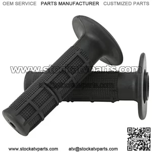 Onway Motorcycle Hand Grips for ATV Polaris Arctic Cat Suzuki Yamaha with Soft TPR Material, Black