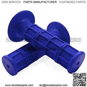 Motorcycle Handlebar Grips Non-Slip Soft Rubber Grips handlebar with 7/8" 22mm 24mm for All Off Road ATV Dirt Bike, Bike Handle Grips(blue)