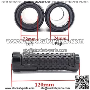 Off Road ATV Handlebar Grips Motorcycle Grips 7/8"Handlebar for  NINJA 250R 300 ER6 650 ZX6 ZX7, Hand Bar Grips Racing Grip (green)