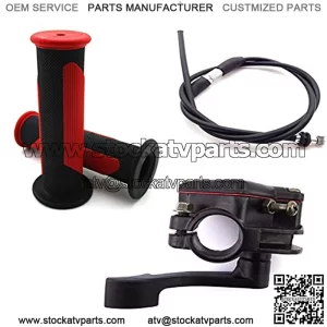 Alloy Thumb Throttle Cable Handle Grips For ATV Quad 50cc 70cc 90cc 110cc 125cc 150cc 200cc 250cc Taotao Sunl Kazuma Roketa JCL