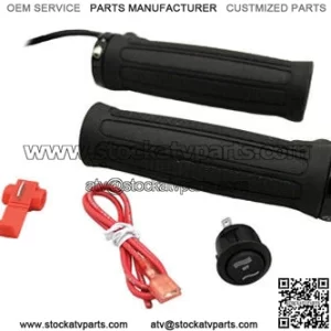 ATV, SNOWMOBILE CLAMP ON HANDLEBAR GRIPS HEATED HANDGRIPS & SWITCH,MADE IN USA,